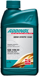 Addinol, Addinol Semi Synth 1040 10W-40 1., 4014766072702, , /, 1., 10W-40,