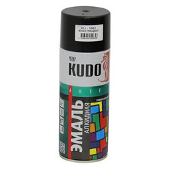 Kudo Краска универсальная черная глянцевая 520 мл Краска универсальная KU1002