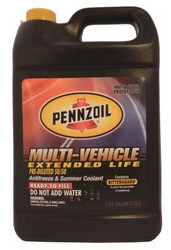 Pennzoil MULTI-VEHICLE EXTENDED LIFE Antifreeze AND SUMMER Coolant 50/50 PRedILUTED 3,78 071611915298