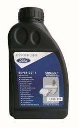 У нас в продаже Тормозная жидкость Ford Brake Fluid DOT-4 0.025л. | Ford арт. 1135519