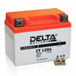 Аккумулятор Delta, DELTA CT 1204, 4627073800038, 113x70x89, , , 50 Ампер, Обратная_полярность, Да,Да, оптовая и розничная продажа аккумуляторов.
