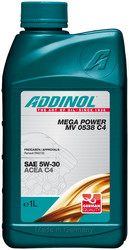 Купить моторное масло Addinol Mega Power MV 0538 C4 5W-30 1л. | Купить в Кемерово в Тайге