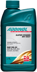 Купить моторное масло Addinol Super Power MV 0537 5W-30 1л. | Купить в Кемерово в Тайге