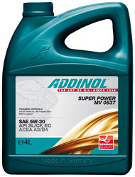 Купить моторное масло Addinol Super Power MV 0537 5W-30 4л. | Купить в Кемерово в Тайге