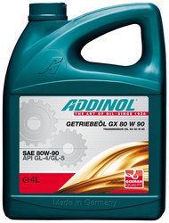 Купить трансмиссионное масло Addinol Getriebeol GX 80W-90 4л. артикул: 4014766250438 | по низкой цене в Кемерово - Тайга, Яшкино