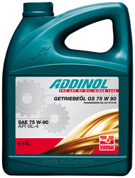 Купить трансмиссионное масло Addinol Трансмиссионное масло Getriebeol GS SAE 75W-90 (4л) | в Autolider42.ru