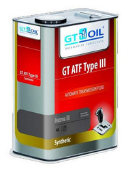 Жидкость для гидроусилителя GT Oil ATF Type III H 4л. | артикул 8809059407615 | Купить в Кемерово - Тайга, Яшкино | Жидкость ГУР по низкой цене.