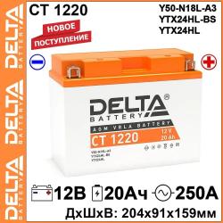 Купить аккумулятор DELTA CT 1220 в Кемерово – Тайге, Яшкино | Обратная полярность | Интернет-магазин Autolider42.ru